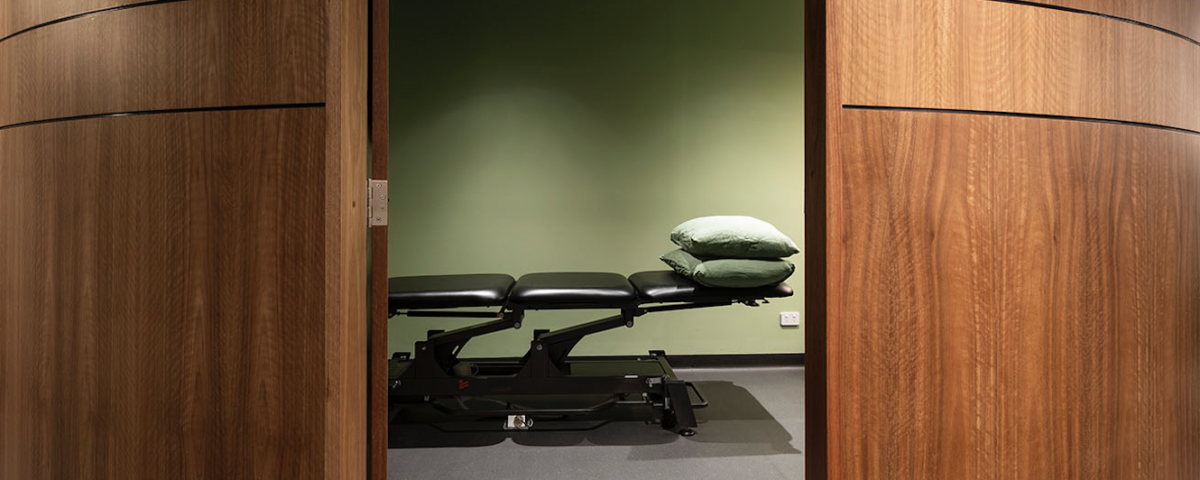 Physio treatment room